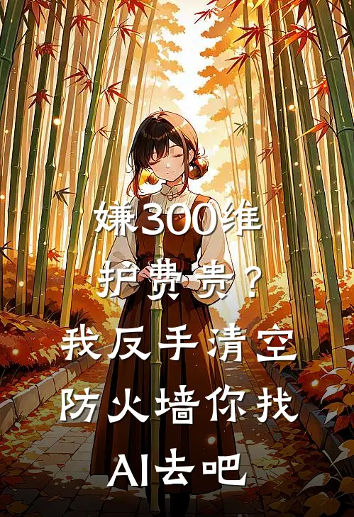 嫌300维护费贵？我反手清空防火墙，你找AI去吧