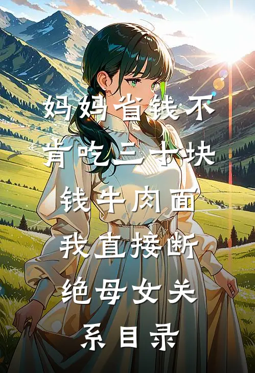 妈妈省钱不肯吃三十块钱牛肉面，我直接断绝母女关系目录
